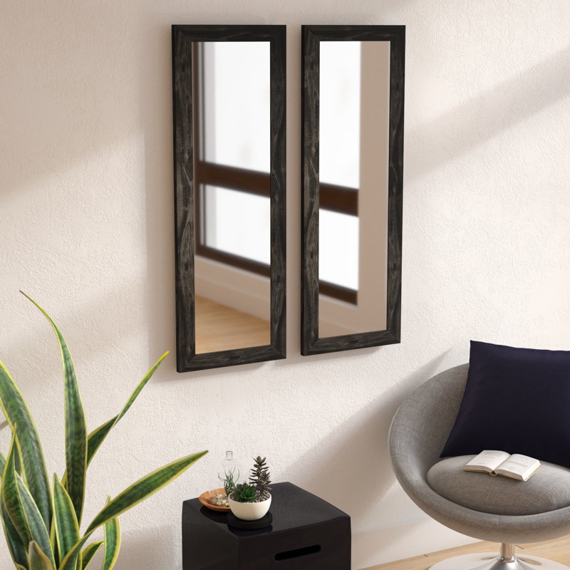 Ensemble de miroirs 2 pièces, H 23,5 po x l 7,5 po