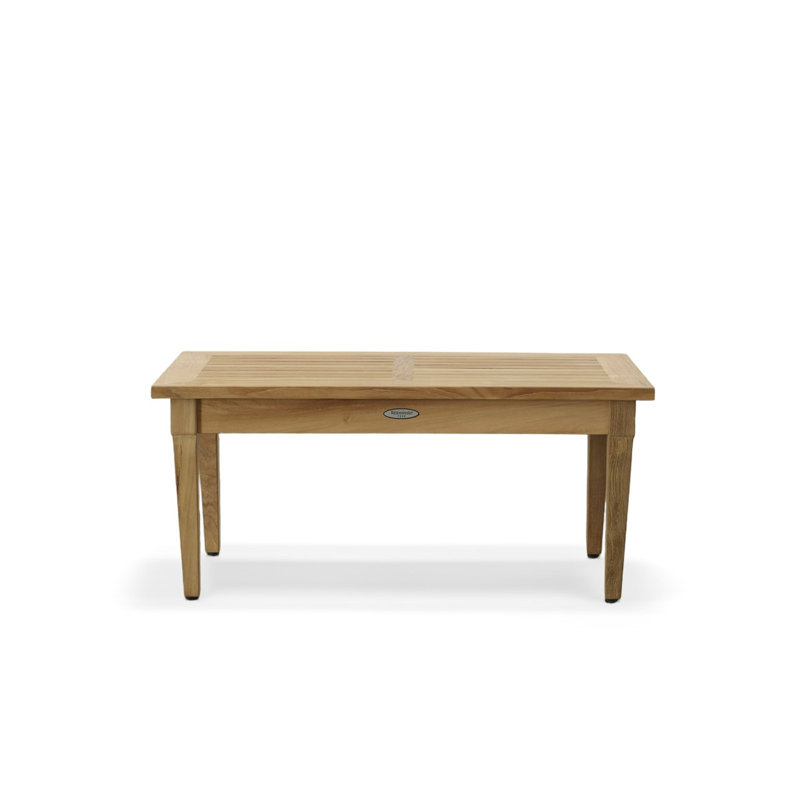 Table basse d'extérieur en teck