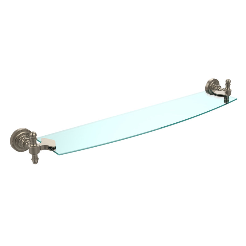 Godinez Bracket Shelf, 28", Antique Pewter