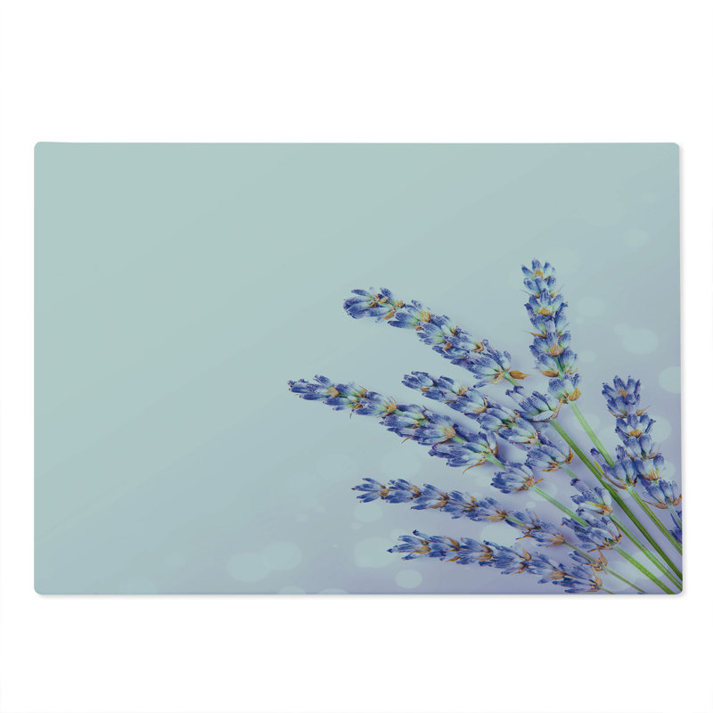 Planche à découper Ambesonne lavande grande taille lilas thème nature lavande lilas vert