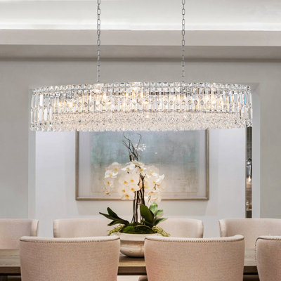 Grasiela 10 - Light Iron Dimmable Geometric Chandelier