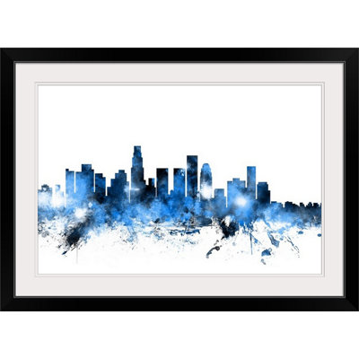«Los Angeles California Skyline» par Francy, impression