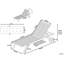 Weir 195cm Long Reclining Acacia Single Chaise with Cushions-951801151