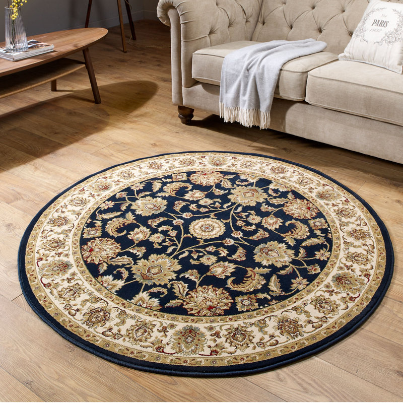 Round Bogner Oriental Area Rug, Round 120cm