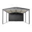 Abri de rangement en métal 12 x 23 pi avec porte coulissante et toit incliné