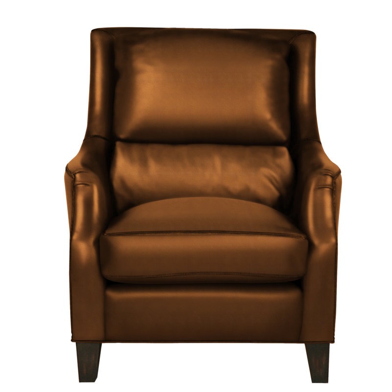 Savoy Leather Armchair, Umber (La Royale), Ash Honey