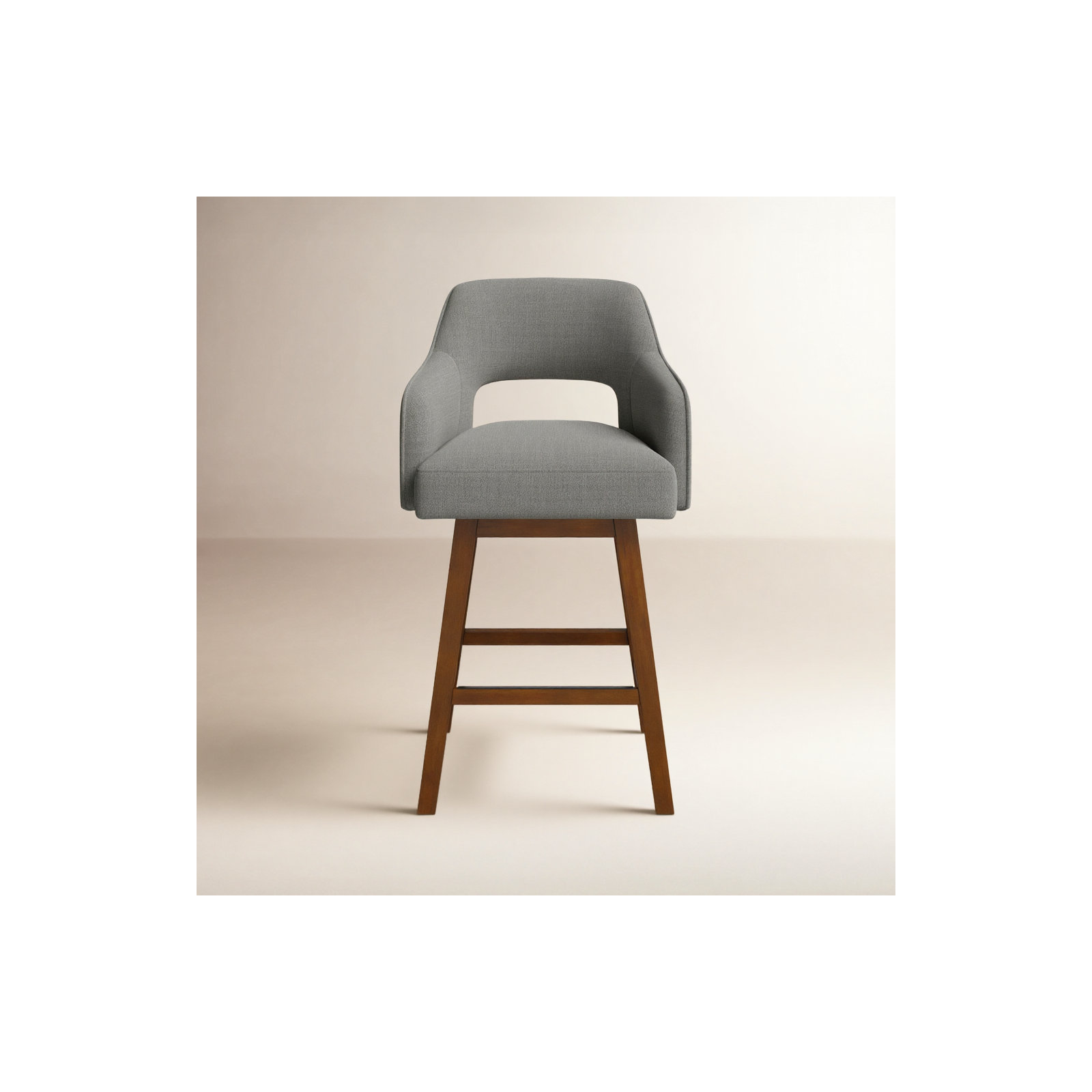 Lainey Upholstered Bar Stool, Effie Flint Performance Linen