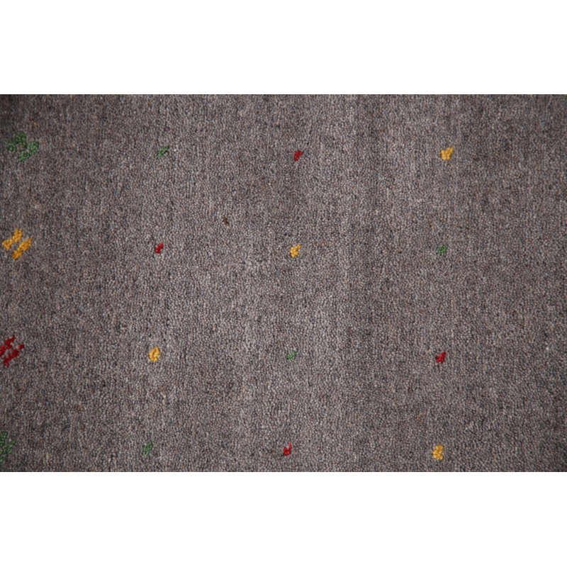 Tapis oriental tribal gris Gabbeh