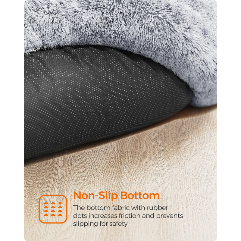 60x60x20cm Cotton Pet Bed, Grey