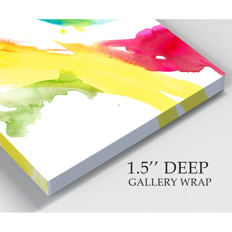 « saturée splash ii », impression sur toile, H 12 po x l 8 po x P 1 po, Toile tendue