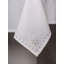 Ensemble de nappe Elegant (8 pièces) - Blanc, nappe 68,9 x 94,5 po, tapis de couloir 15,7 x 55,1 po, serviettes 15,7 po x 15,7 po | 90% polyester / 10% coton, lavable à la machine, parfait pour les repas et les événements-114282710-114282711-114282712