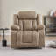 Fauteuil inclinable manuel en tissu Kokal, massage par vibration 8 points avec chauffage lombaire, fauteuil inclinable rembourré avec poche de rangement latérale pour le salon et le cinéma maison-1661982930