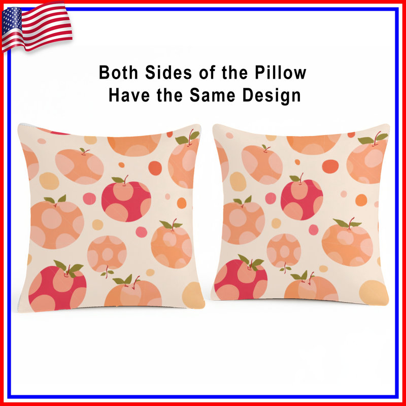 Coussin Apples, 20 po x 20 po