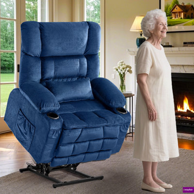 Ilkeston 33.46"W Recliner Chair with Side Pockets & 2 Cup Holders