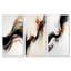Quantum Flux of Marble Storm - ensemble d'art mural encadré en marbre gris abstrait de 3-129075963-129075964