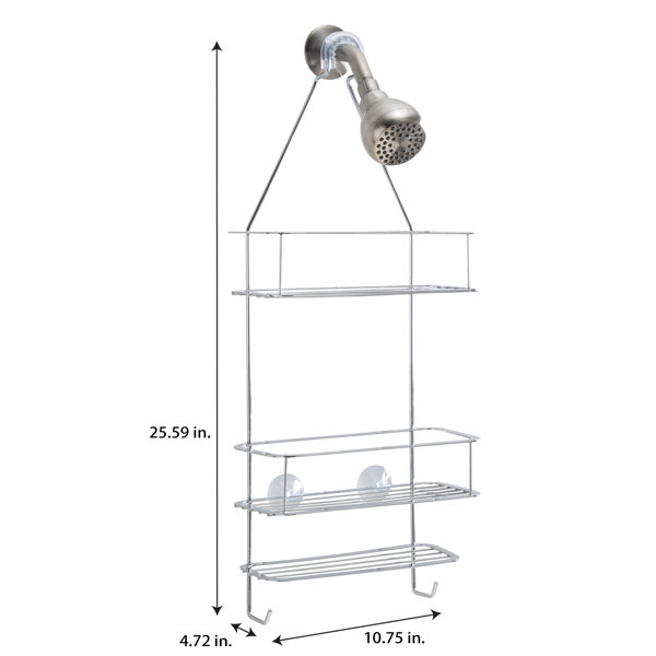 Kenney Rust-Resistant Heavy Duty 3-Tier Large Hanging Shower Caddy Chrome