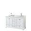 Ensemble de meuble-lavabo double 60 "avec miroir Deborah-40064812-61124950