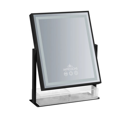 Miroir de maquillage à 3 tons Impressions Vanity Glow and Store