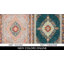 Tapis à motif oriental orange Felty-1051420463
