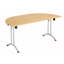 Buariki Half-circle 4 Person 160cm L Modular Training Table-131972307-131972317