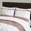 Édredon double / grand avec capitonnage en chenille - Rembourrage en coton blanc naturel