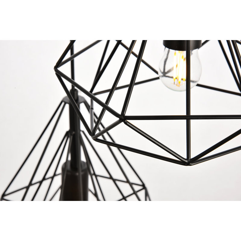 Harmen 3 - Light Cluster Pendant, Black
