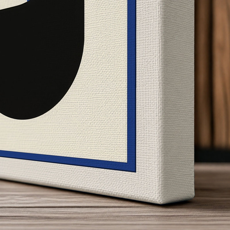 Layered Forms Geometric - Wrapped Canvas, Cream Border, 30x20 - 76.2 x 50.8 cm