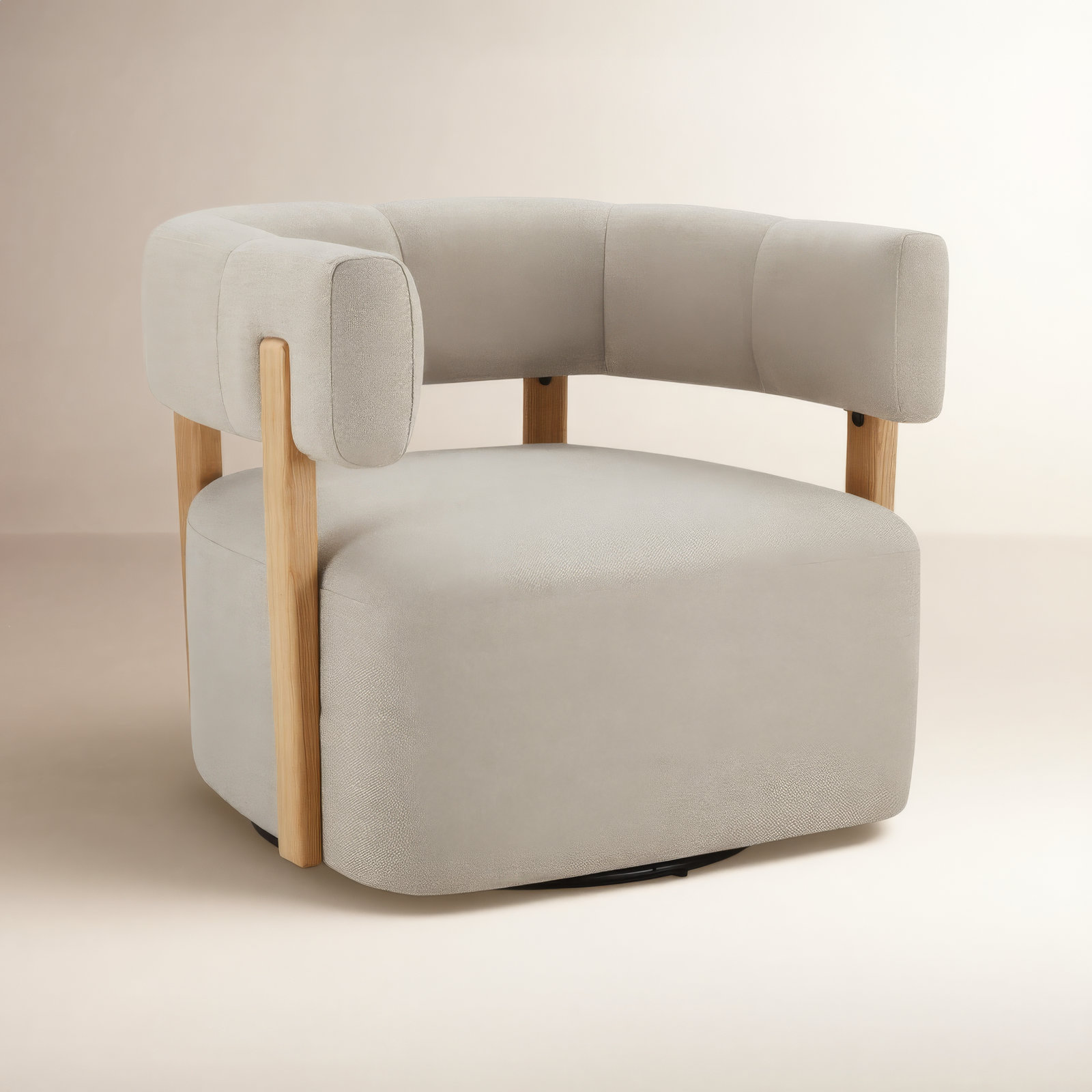 Lawler Linen Swivel Accent Chair