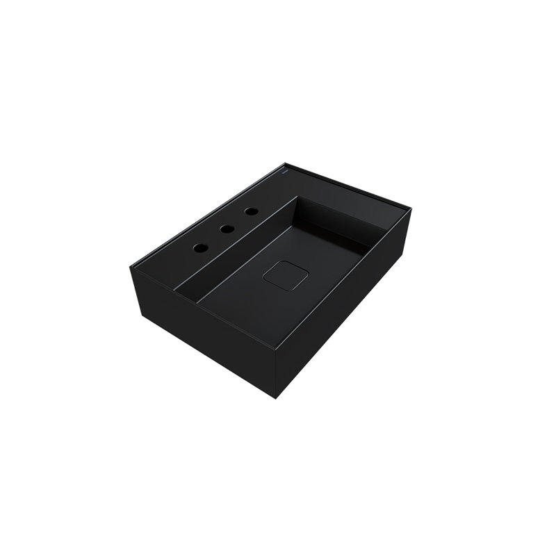 Cheviot Products " Fireclay Rectangular Bathroom Sink, Black