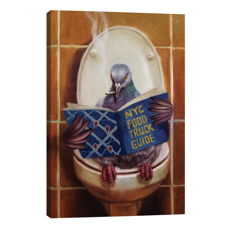 Stool Pigeon by Lucia Heffernan - Wrapped Canvas Painting, 66.04 cm H x 45.72 cm W x 1.91 cm D