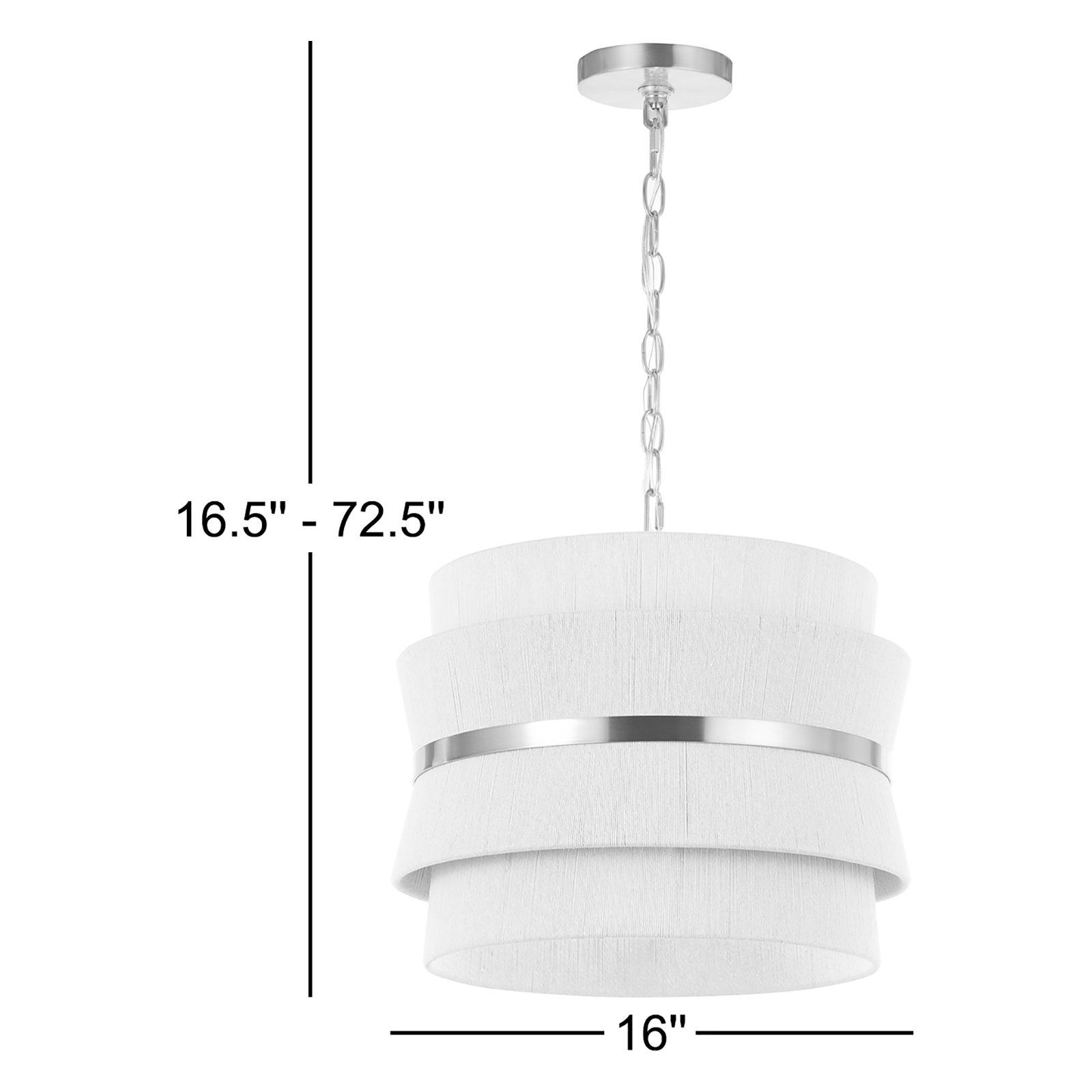 Abbington 3 Light Rope Dimmable Pendant