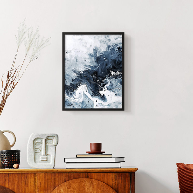 NAUTICAL Series CCXXIV  -Premium Framed Print -Ready to Hang - No Nails Required, 29" H x 23" W, Black
