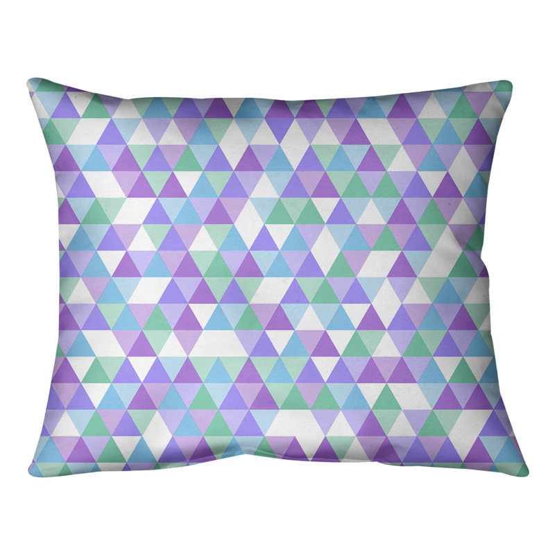 Coussin lombaire triangle, Bourre en polyester, H 21,5 po x l 31 po, Soie de maïs