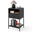 40cm W Metal Bedside Table