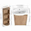 Meuble-lavabo avec lavabo et support de rangement pour petite salle de bain-1118111027