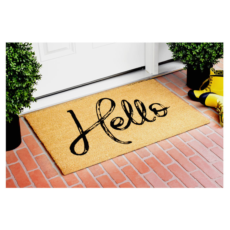 Tabetha Non-Slip Outdoor Doormat, 17" W x 29" L