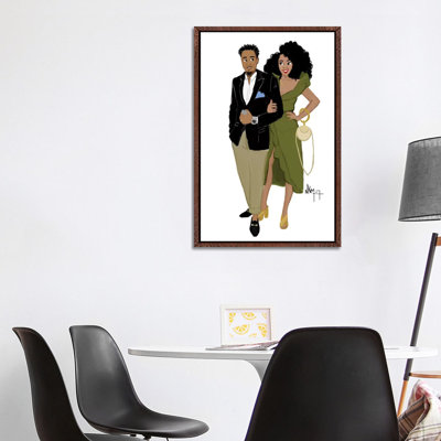 Black Love Complicity by Nicholle Kobi - Print on Canvas