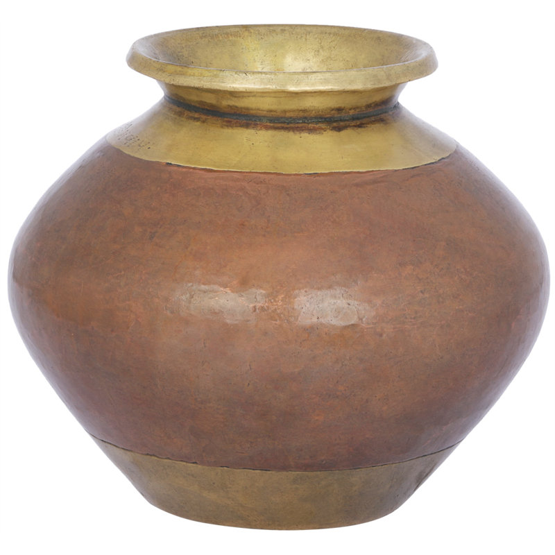 Puja Kalash (cuivre et laiton)