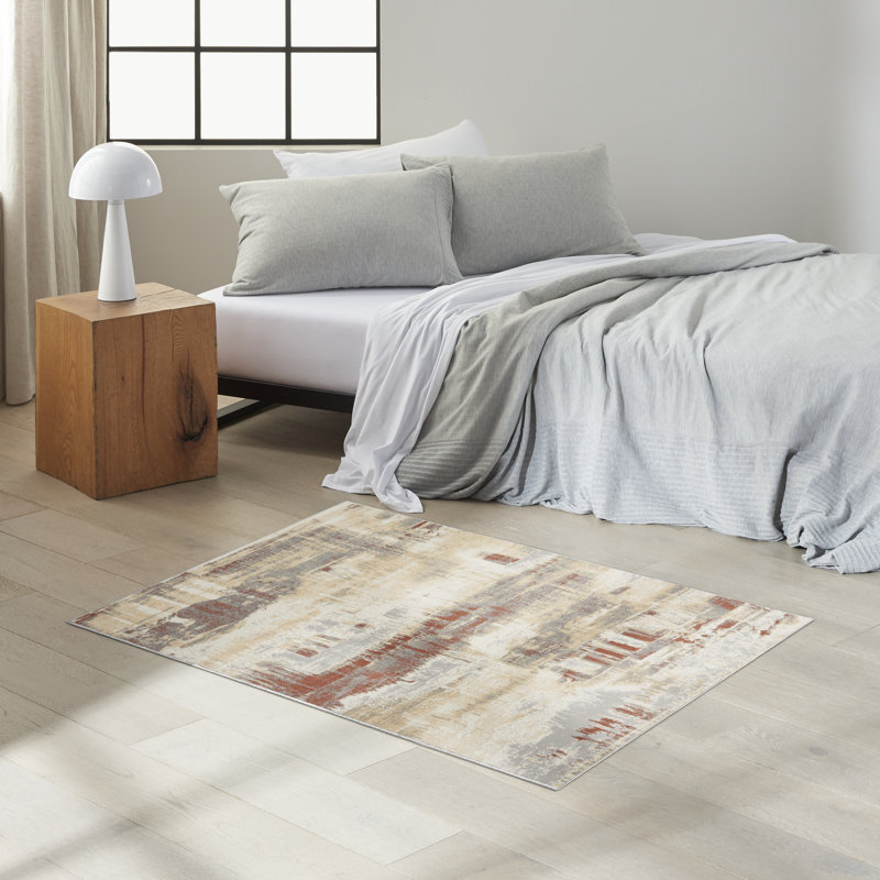 Abstract Area Rug, Rectangle 3'2" x 5'