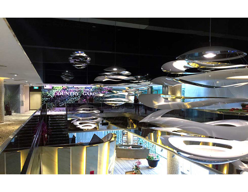 Buckle 1 - Light LED Chandelier, 47.5" H x 47.5" W x 47.5" D
