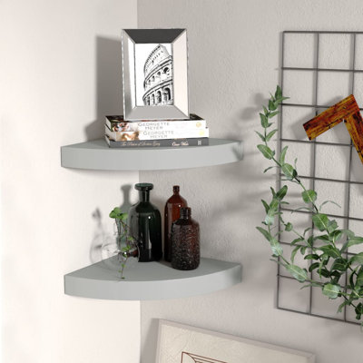 Naudiya 2 Piece Corner Floating Shelf