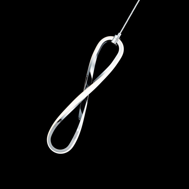 Marise 1 - Light LED Unique/Statement Pendant, Chrome