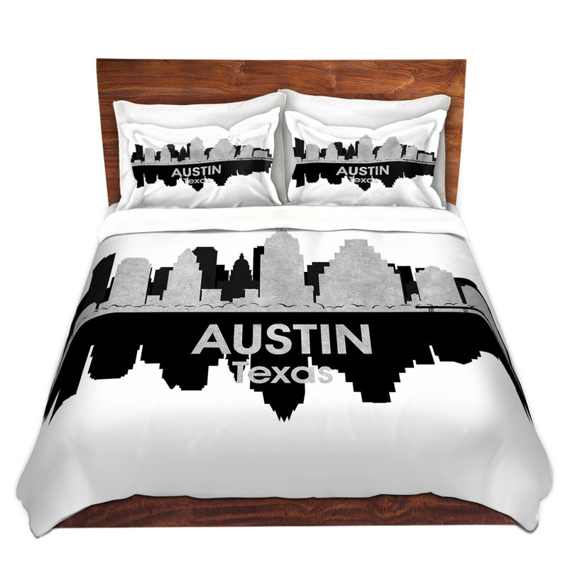 Ensemble de housse de couette city iv austin texas, Housse de couette pour très grand lit et 2 très 