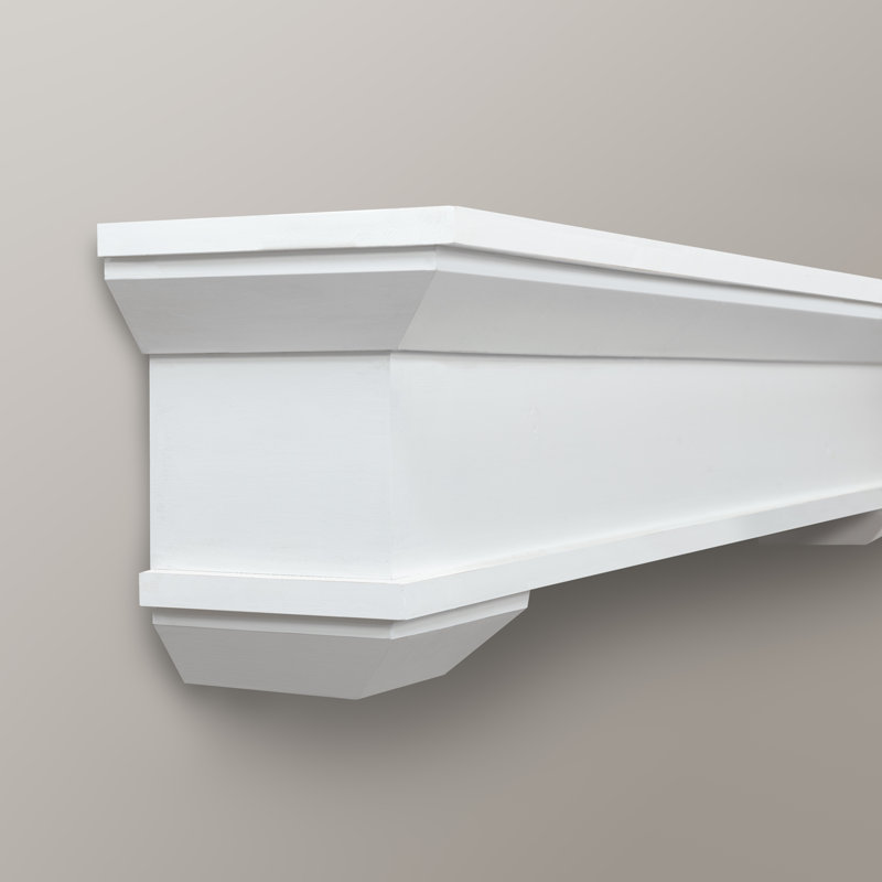Capri Fireplace Mantel with Corbels, White, 48"