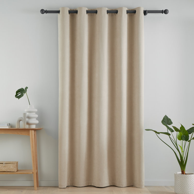 Wilson Blackout Thermal Curtains, Beige, 117cm Width x 229cm Drop