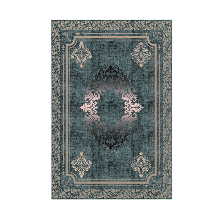 Bless international Bath Rug with Non-Slip Backing