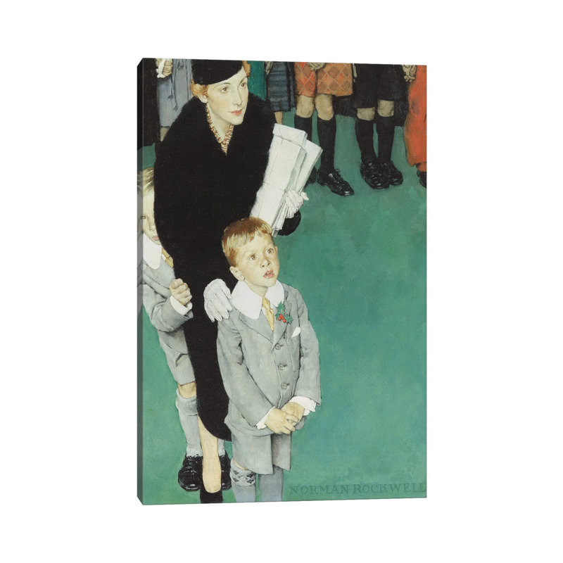An Audience Of One by Norman Rockwell - Wrapped Canvas Painting, 20.32 cm H x 30.48 cm W