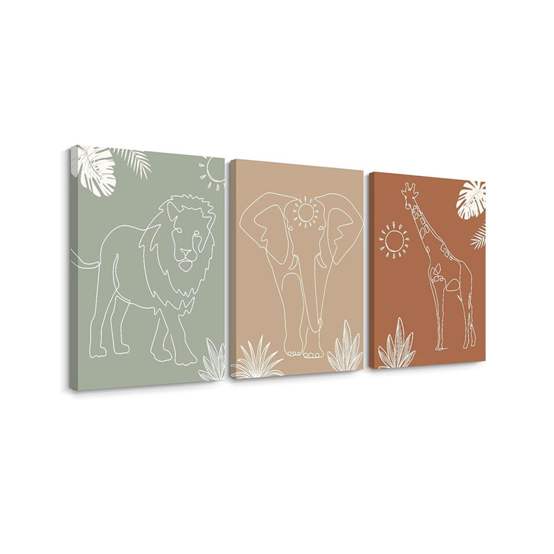 3 Piece Wrapped Canvas Set