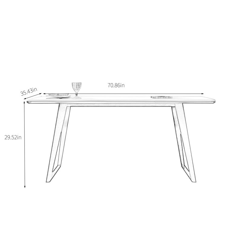 Oberstone,  H 29,52 po x L 70,86 po x l 35,43 po