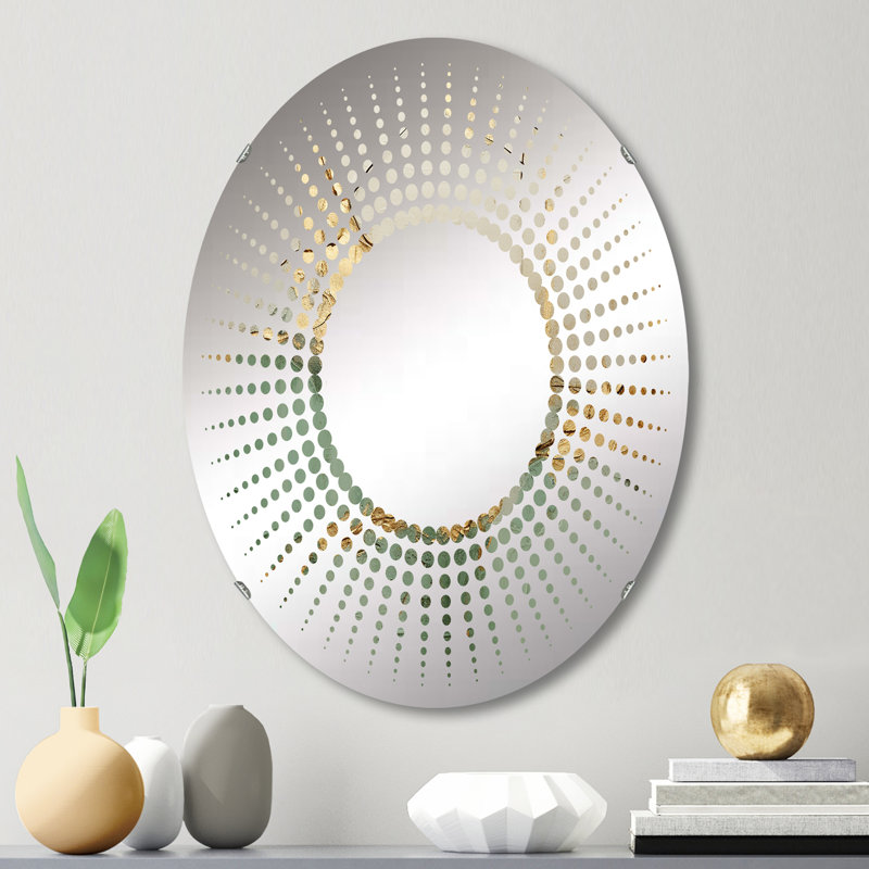 Mirror, Green Gold, 20" W x 30" H
